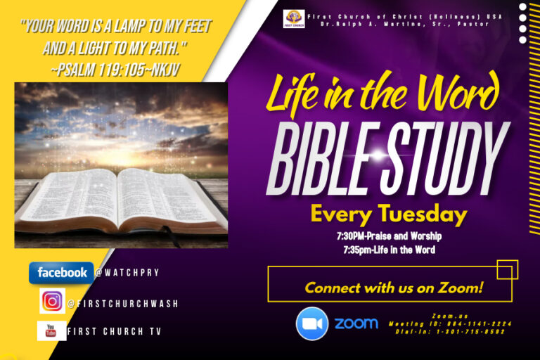 Bible Study - First Church Of Christ (Holiness) U.S.A.